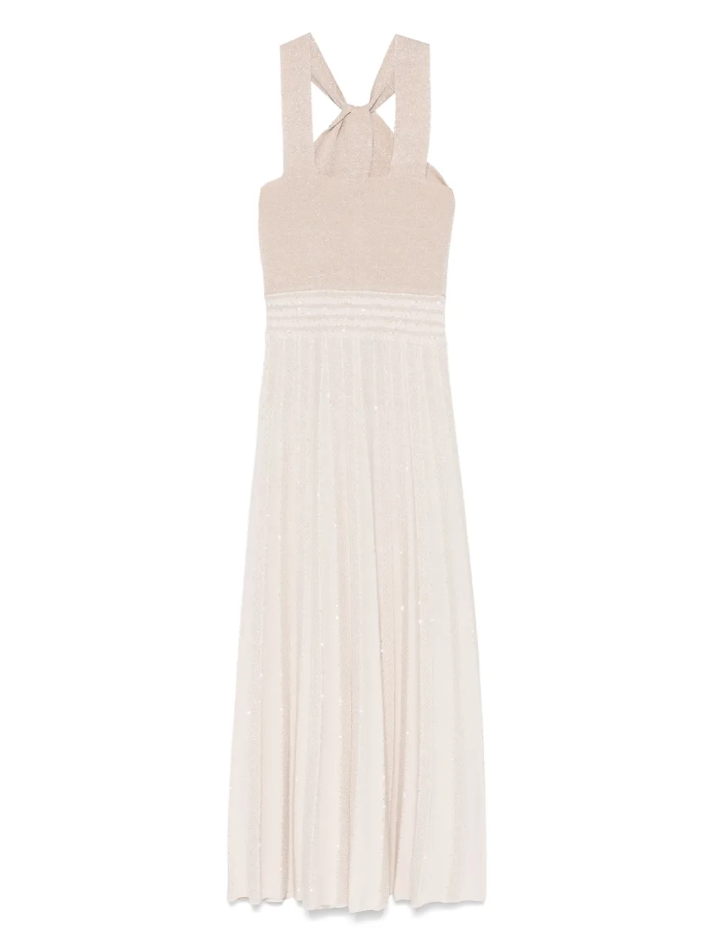 D.Exterior Fijngebreide midi-jurk - Beige