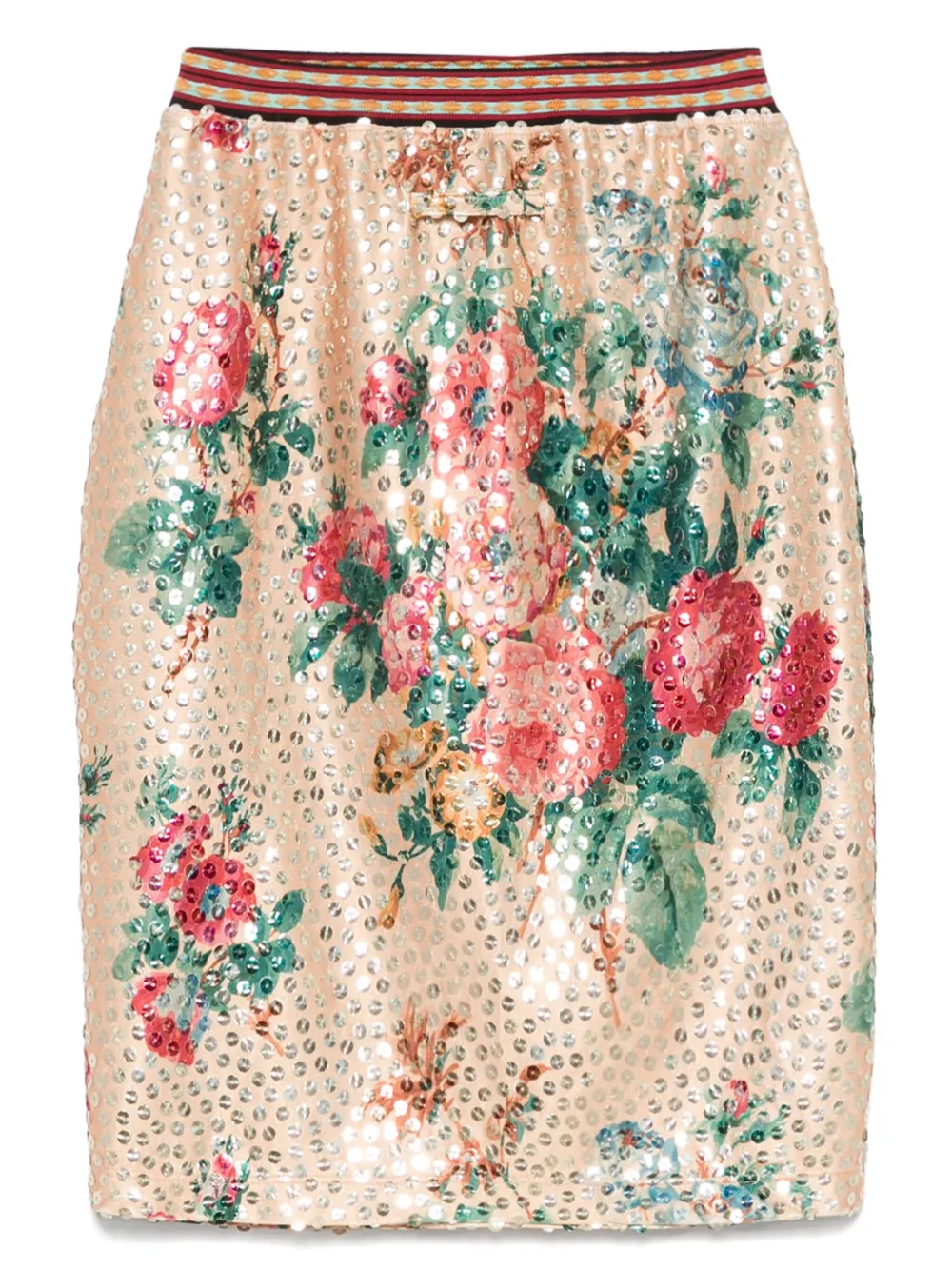 Jean Paul Gaultier Pre-Owned 1990 mini-rok met bloemenprint - Oranje