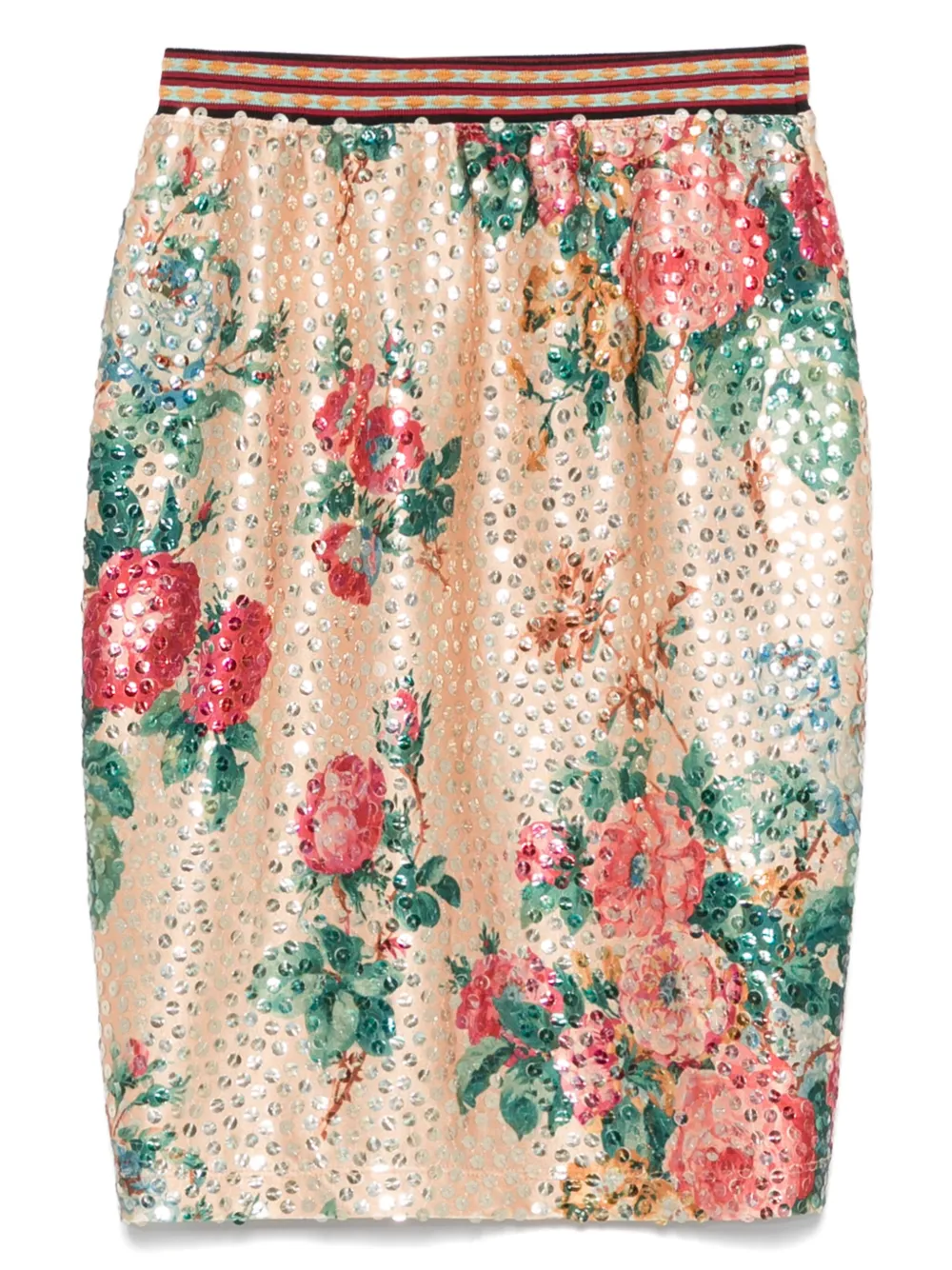 Jean Paul Gaultier Pre-Owned minijupe à fleurs (1990) | orange | Image 1