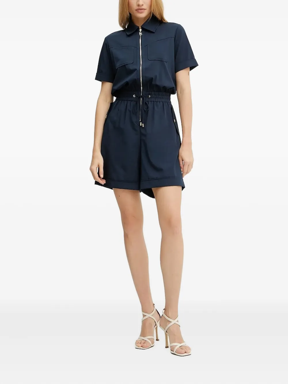 LIU JO zip-fastening pocket jumpsuit Blauw