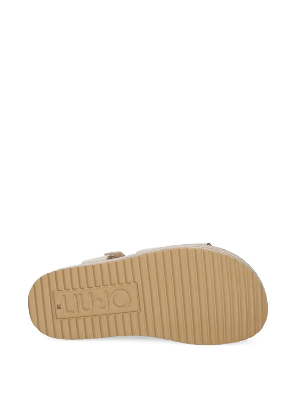 LIU JO logo-plaque sandals Gold