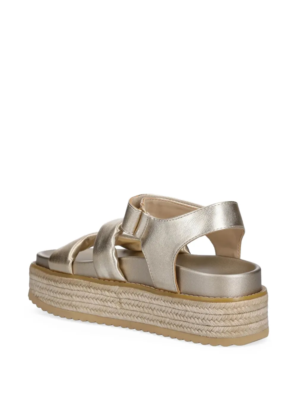 LIU JO logo-plaque sandals Gold