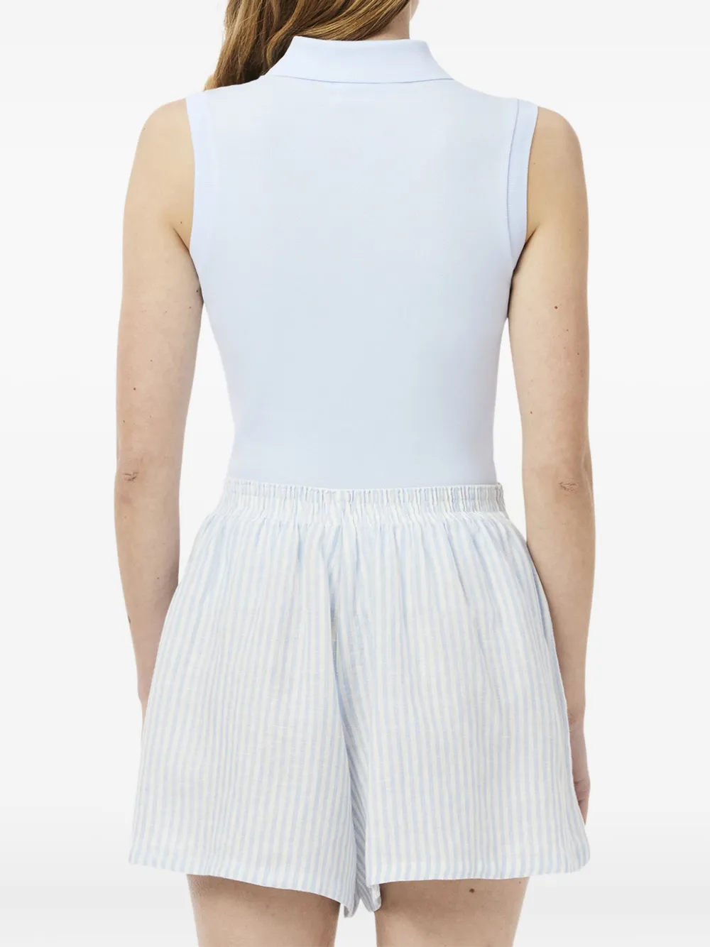 Lacoste Tanktop met logo-applicatie Blauw