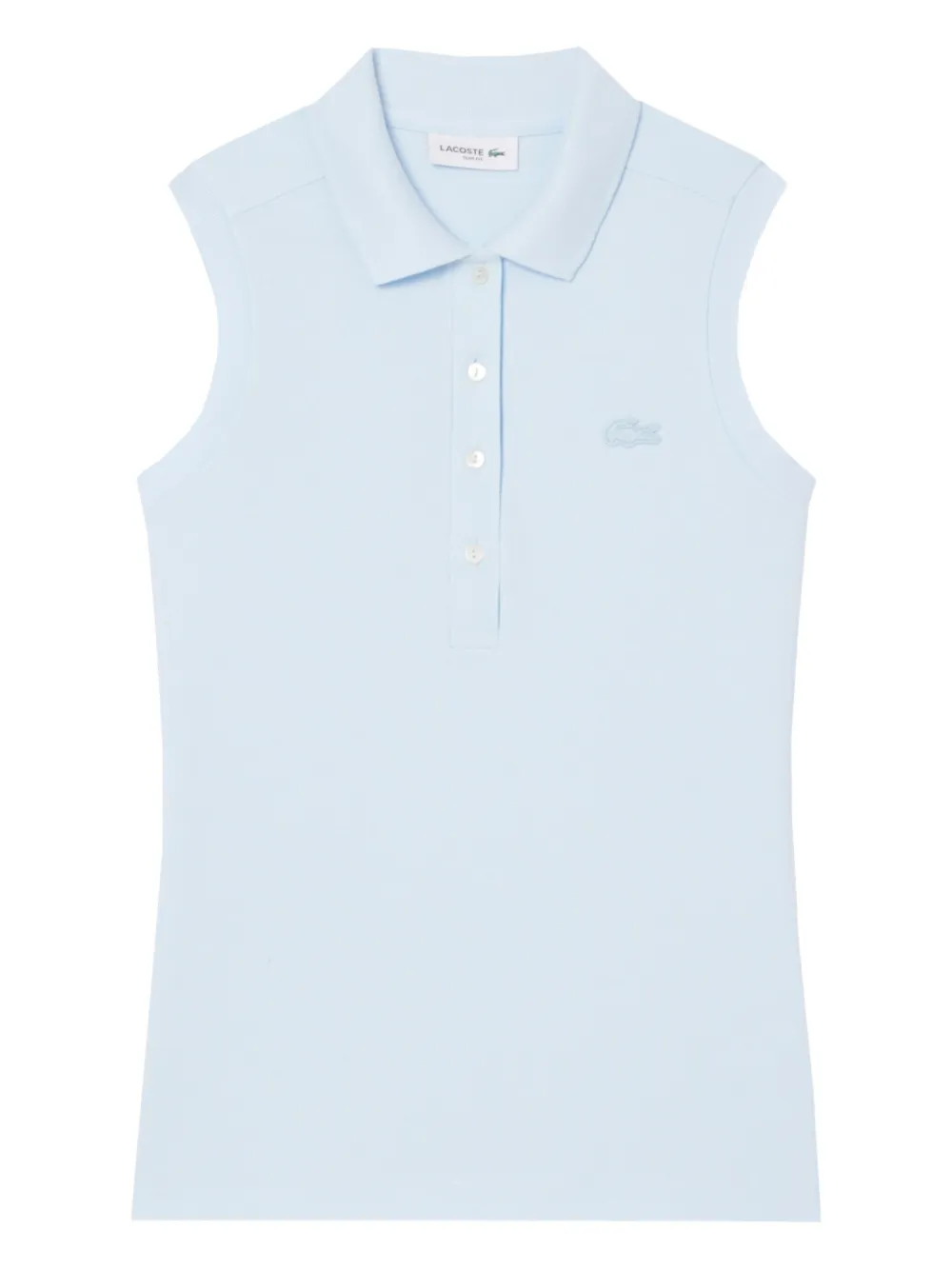 Lacoste Tanktop met logo-applicatie Blauw