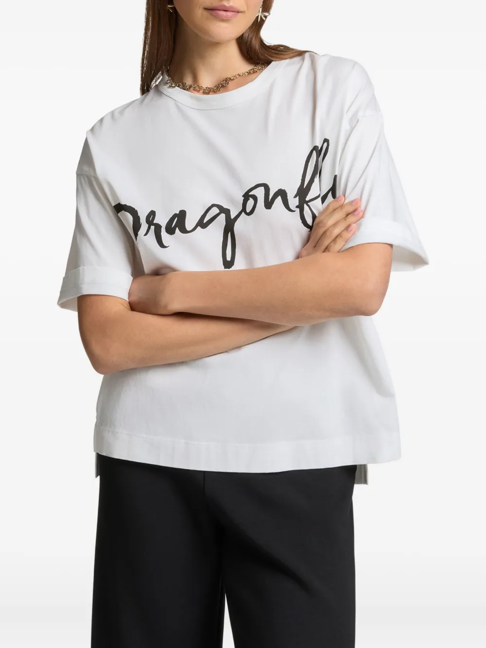 ELENA MIRO` playera bordada con libélulas estampadas | Playeras y jerséis | Image 2