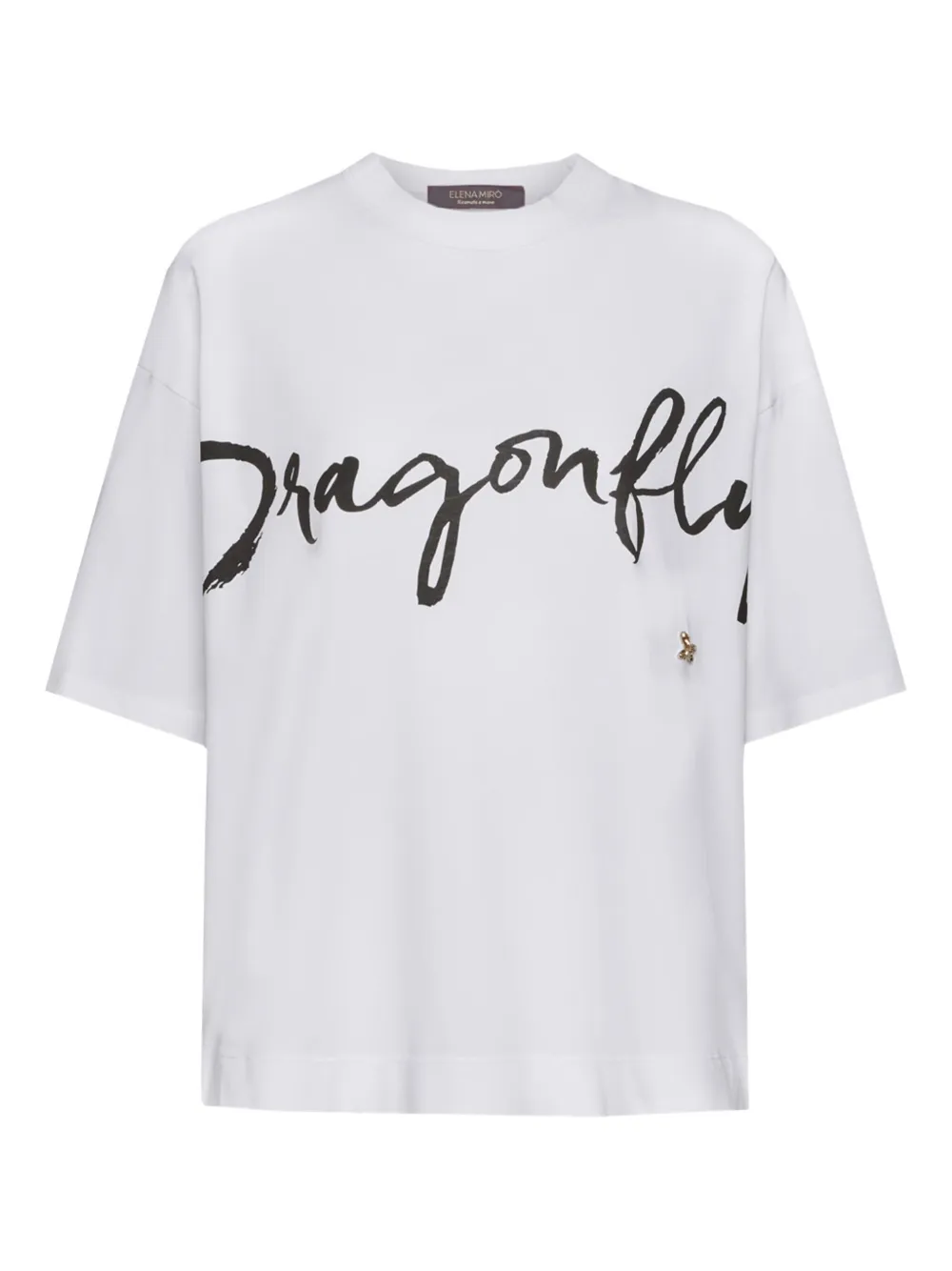ELENA MIRO` Dragonlfy Tシャツ - ホワイト ELENA MIRO` Dragonlfy Tシャツ - ホワイト