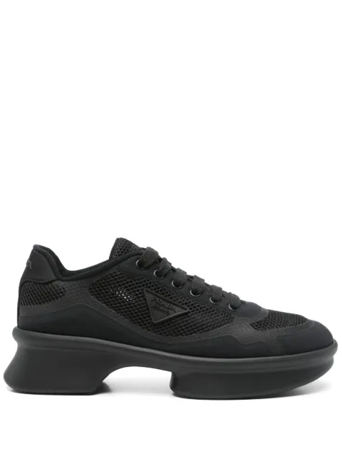 Prada triangle logo sneakers