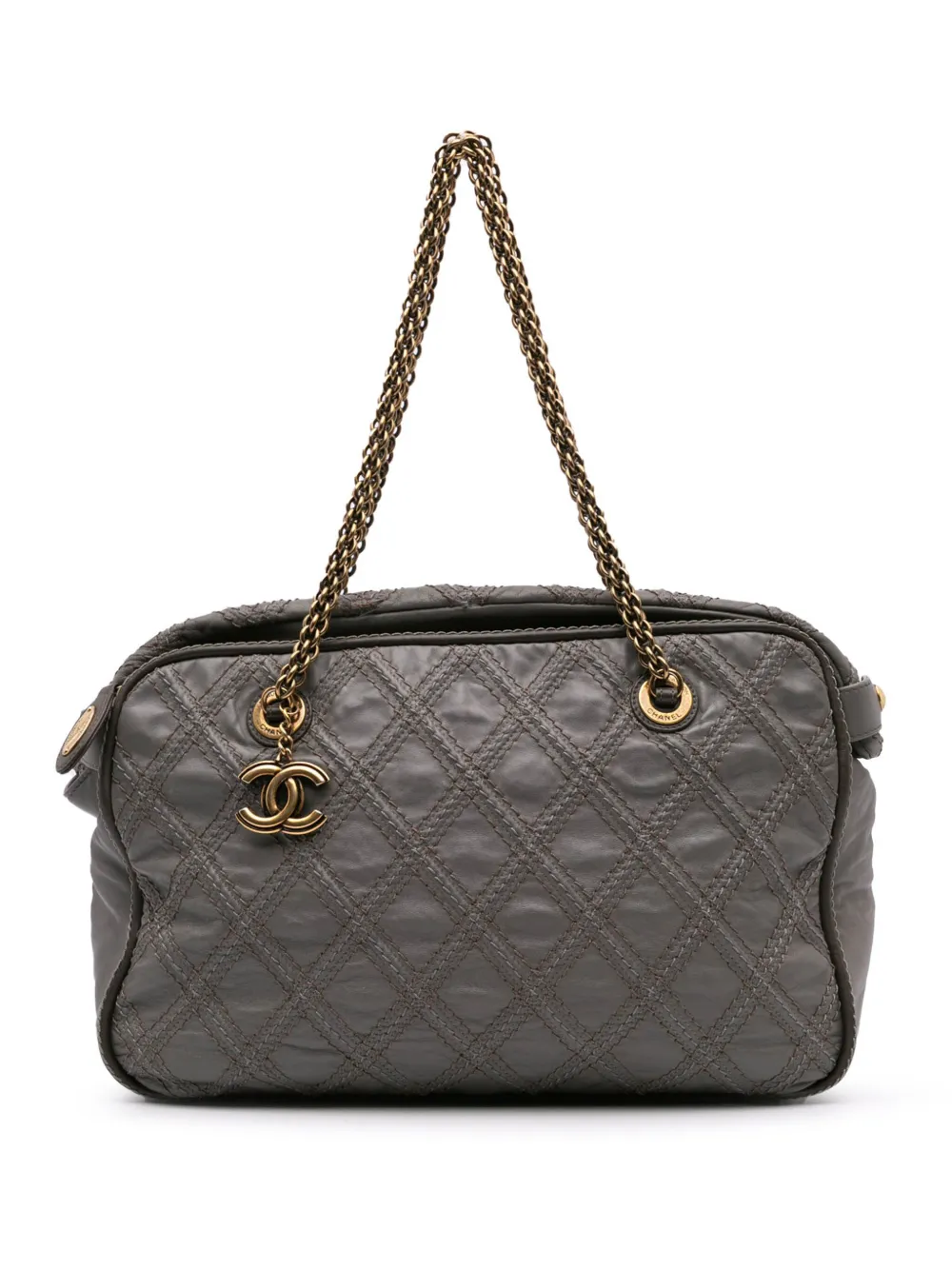 CHANEL Pre-Owned sac à main Triptych à design matelassé (2011) | gris | Image 1