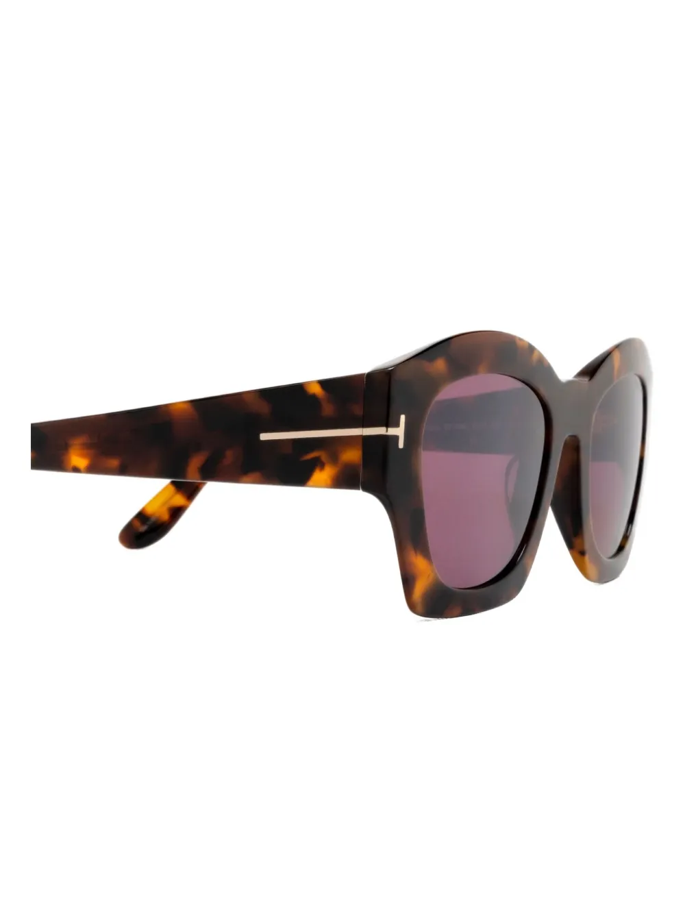 TOM FORD GUILLIANA Dark Havana Bruin