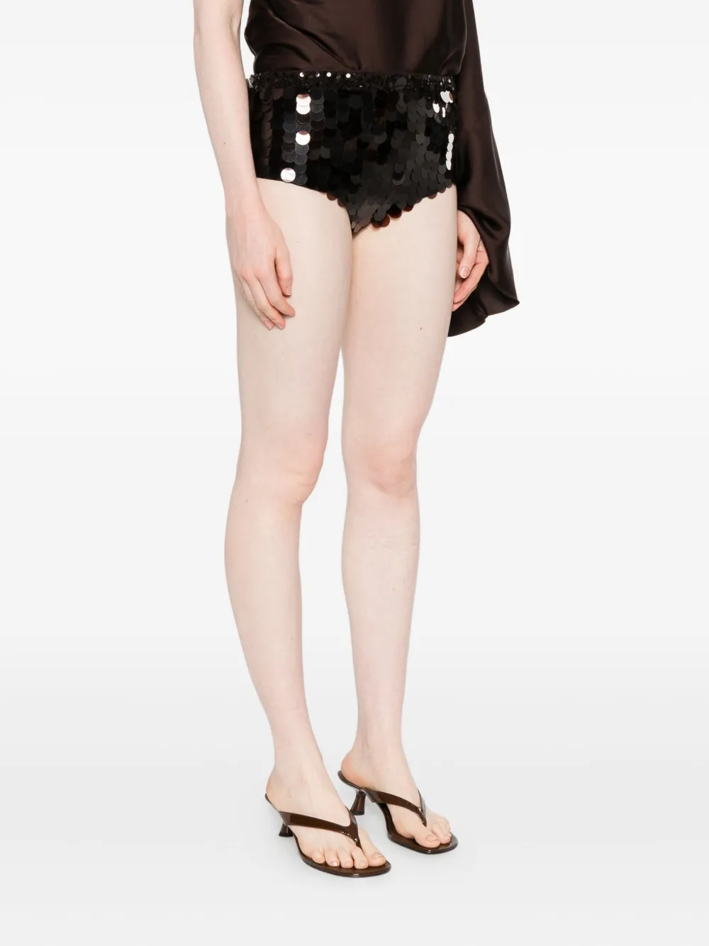 P.A.R.O.S.H. sequin-embellished shorts Bruin