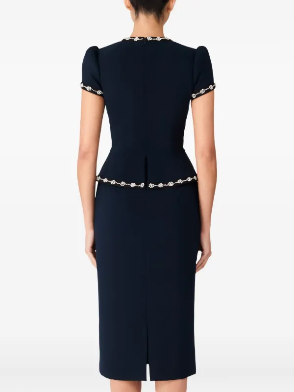 Jenny Packham Robe Courte Bisou Bleu FARFETCH MA
