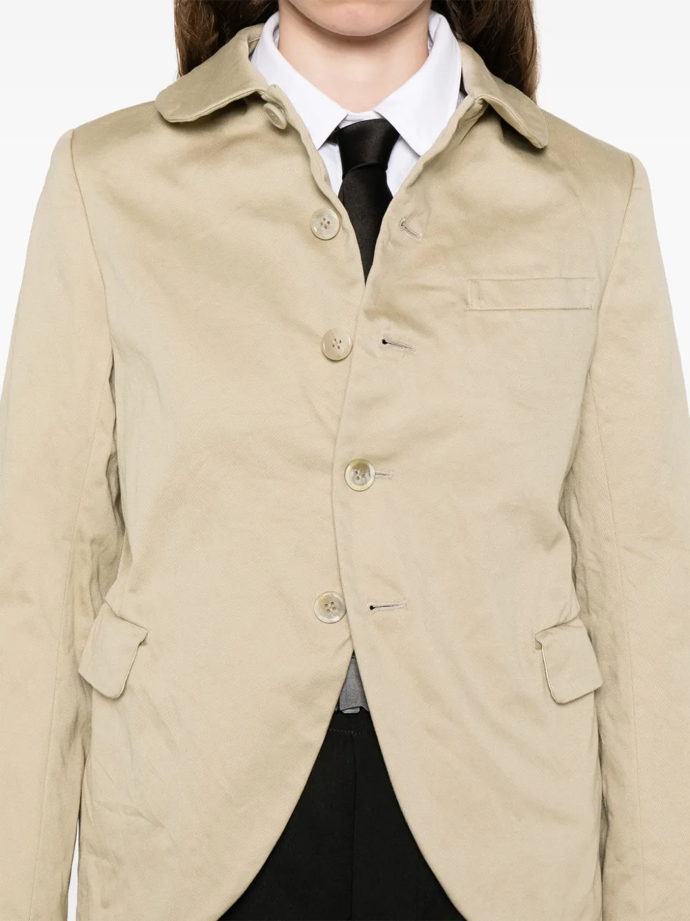 Shop Comme Des Garçons Cotton Blazer