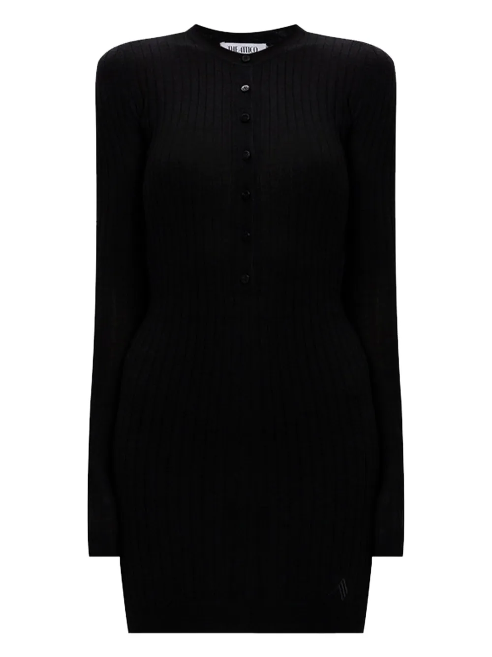 The Attico cashmere mini dress Zwart