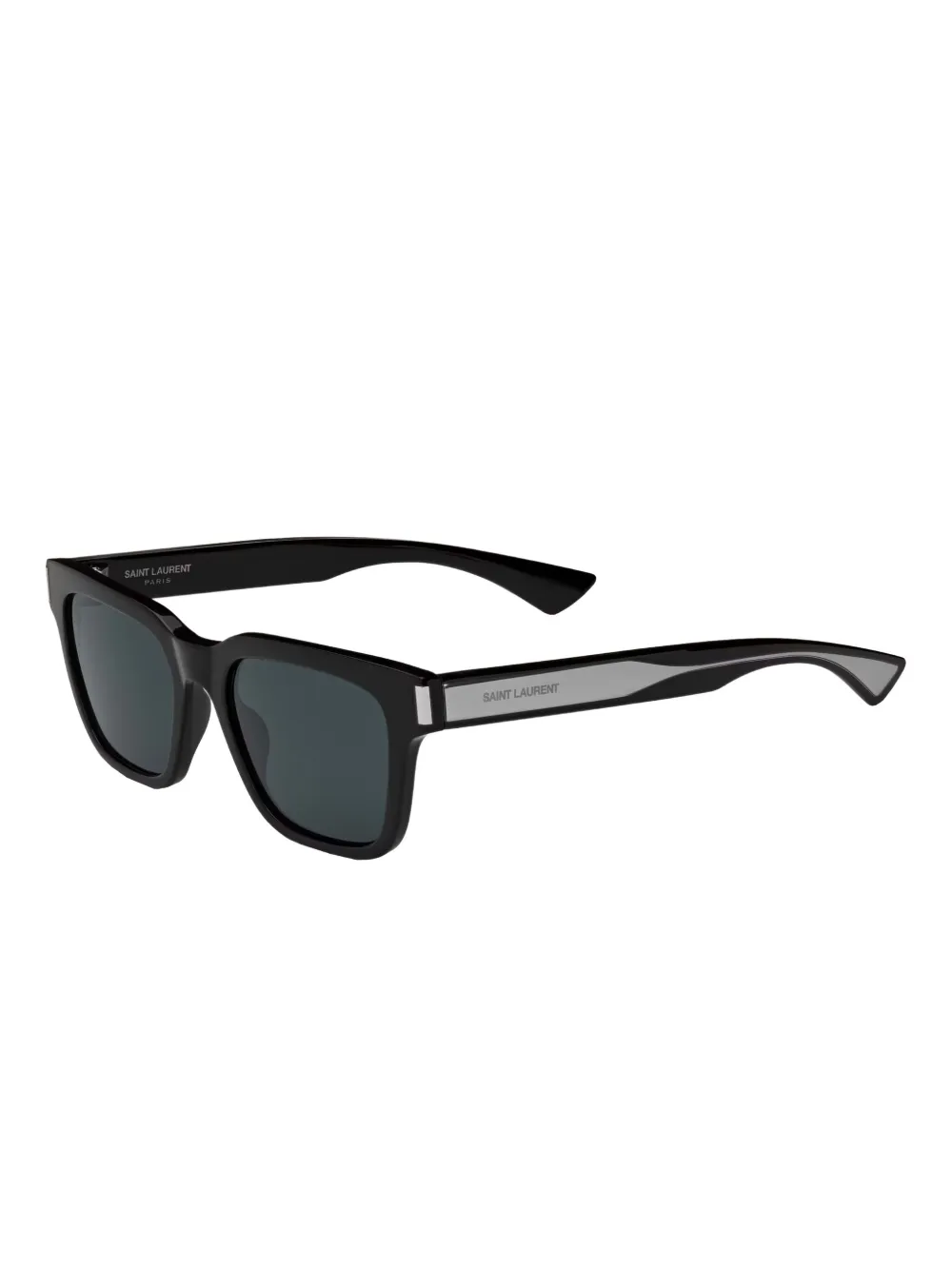 Saint Laurent Eyewear Zonnebril met vierkant montuur Zwart