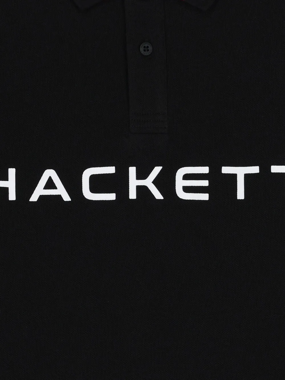 Hackett Kids Poloshirt met logo Zwart