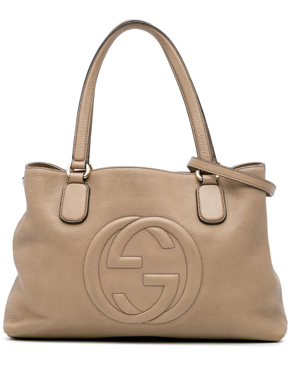Gucci Pre-Owned 2016-2024 ミディアム レザー ソーホー ワーキング トート サッチェルバッグ - ブラウン Gucci Pre-Owned 2016-2024 ミディアム レザー ソーホー ワーキング トート サッチェルバッグ - ブラウン