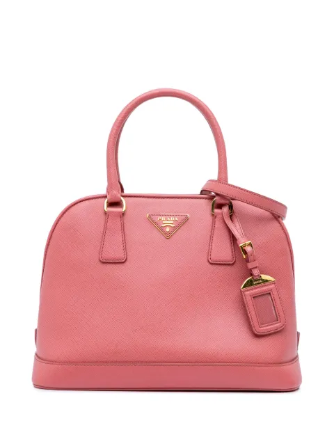 Prada Pre-Owned bolsa satchel Lux Promenade medianana de piel Saffiano2000-2024