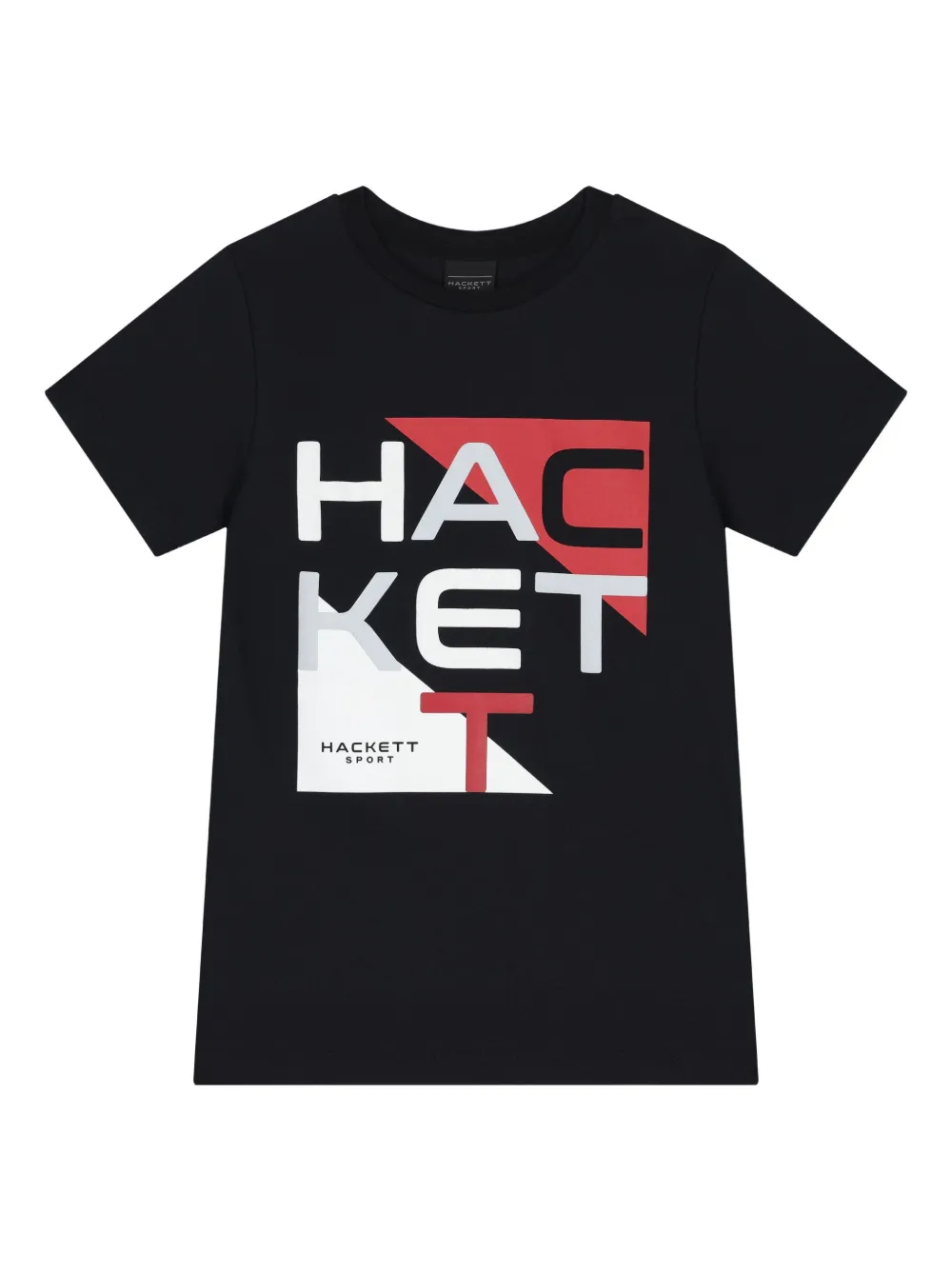 Hackett Kids Katoenen T-shirt Zwart