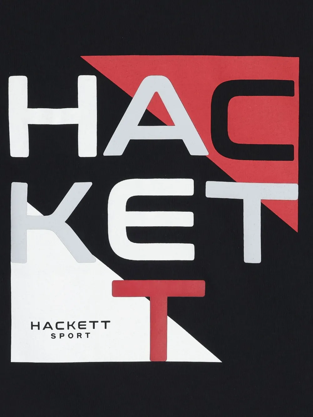 Hackett Kids Katoenen T-shirt Zwart