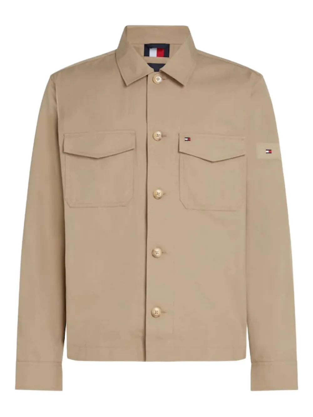 button-fastening patch-pocket jacket