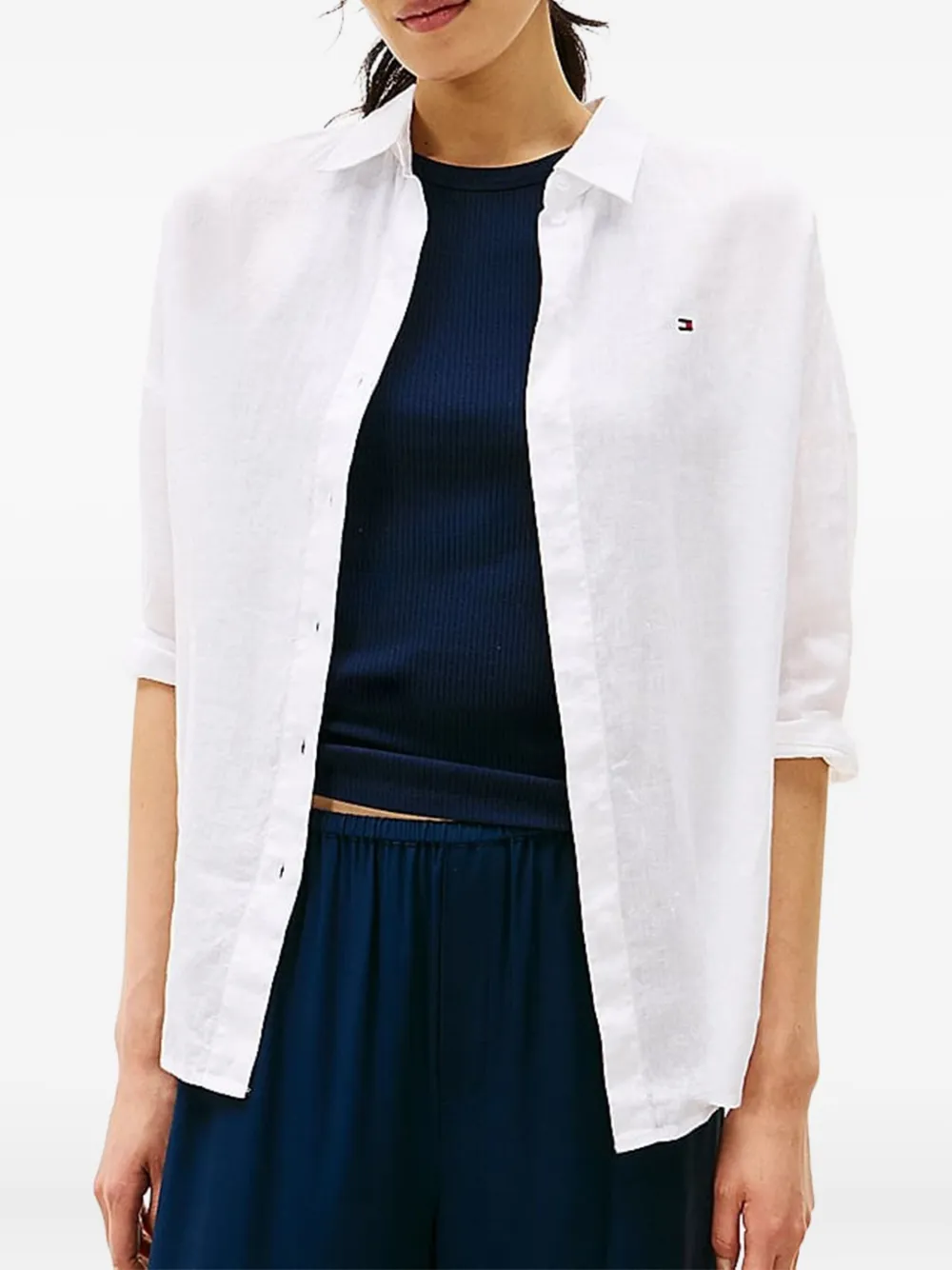 Tommy Hilfiger Linnen blouse Wit