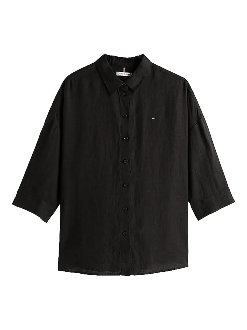 Tommy Hilfiger Linnen blouse Zwart