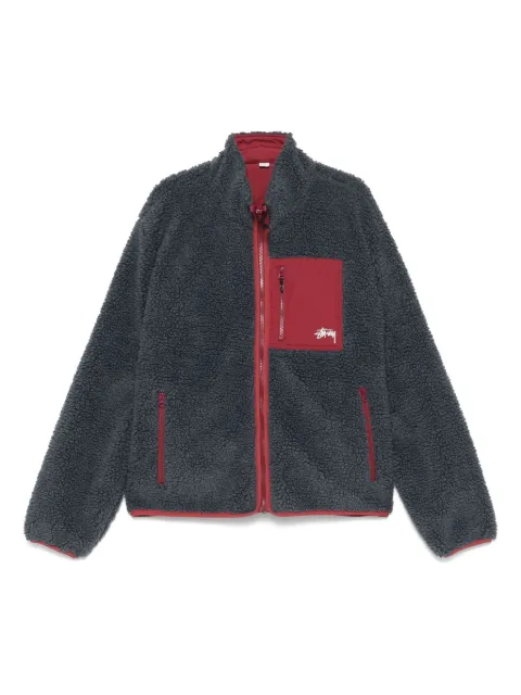 Stüssy reversible faux-shearling jacket