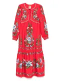 FARM Rio Sweet Bloom Bouquet-print dress - Red