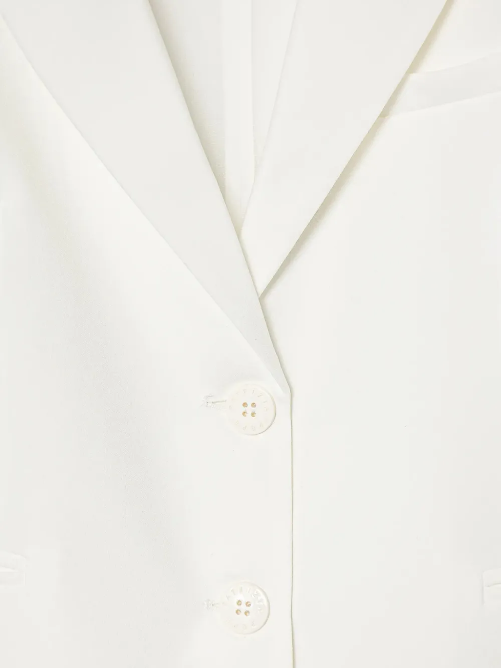 Patrizia Pepe girl Mouwloos gilet met gekerfde revers Wit