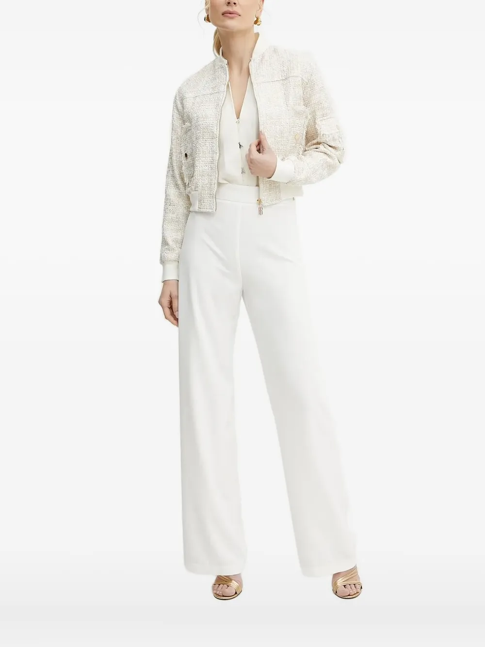 Patrizia Pepe sleeveless blouse Wit