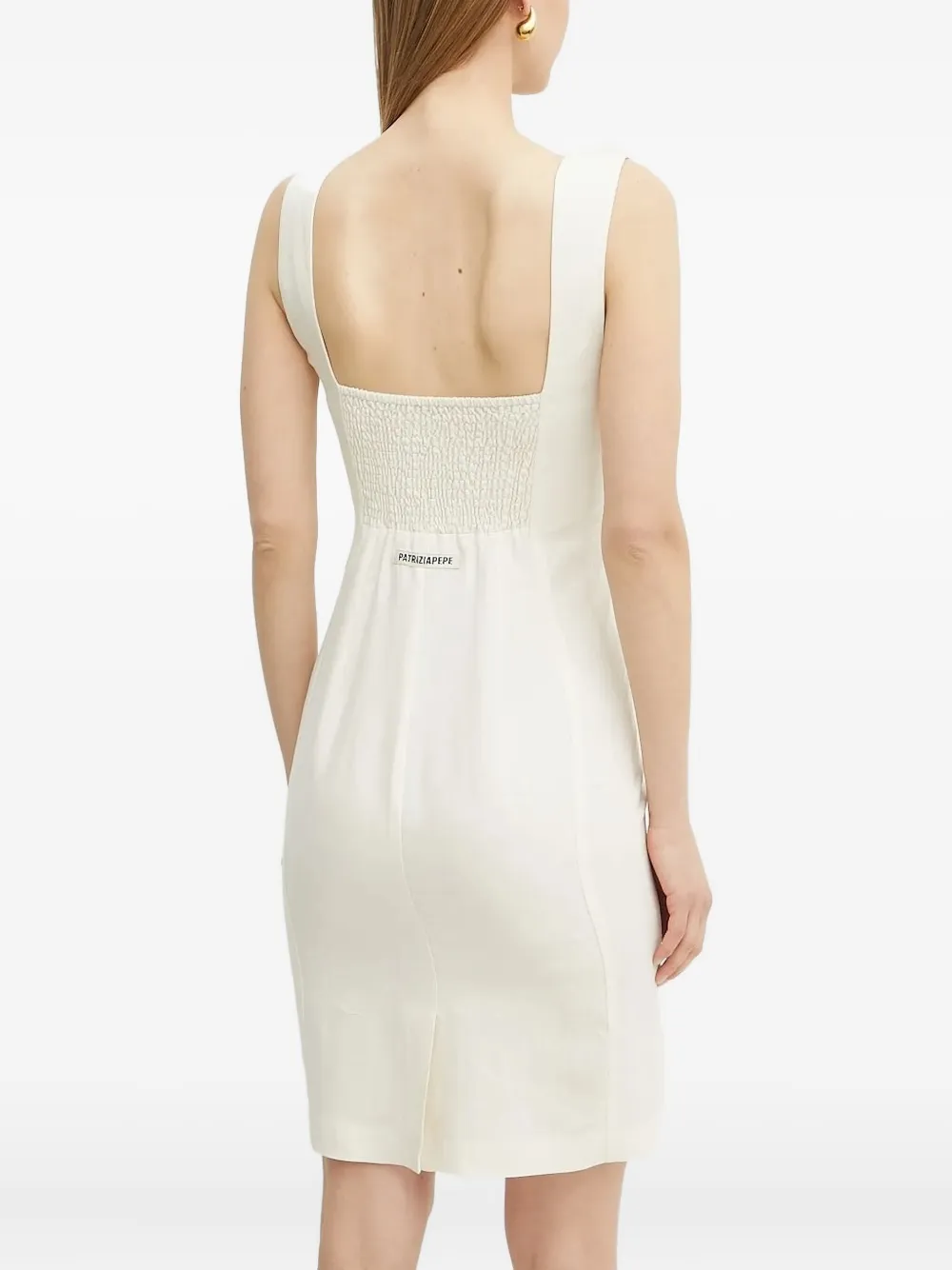 Patrizia Pepe Uitgesneden mini-jurk Wit