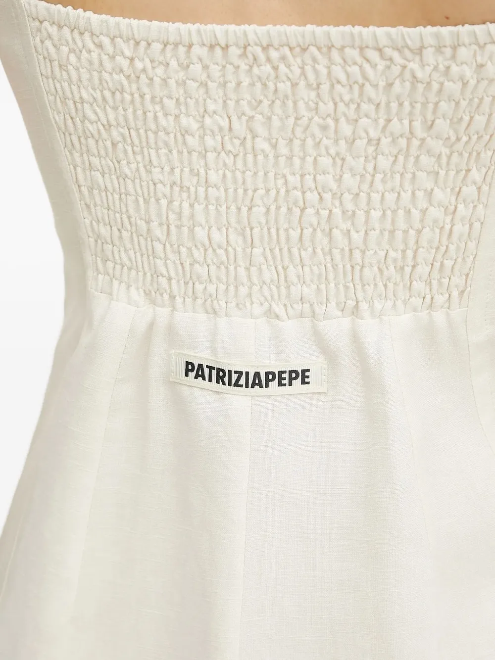 Patrizia Pepe Uitgesneden mini-jurk Wit