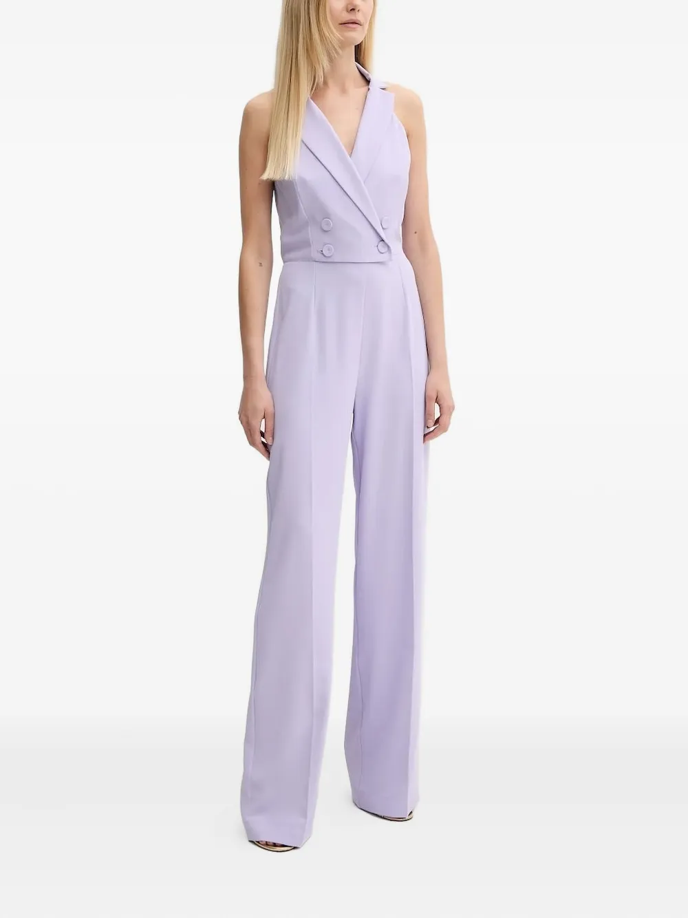 Patrizia Pepe double-breasted halterneck jumpsuit | Full Length | Image 2