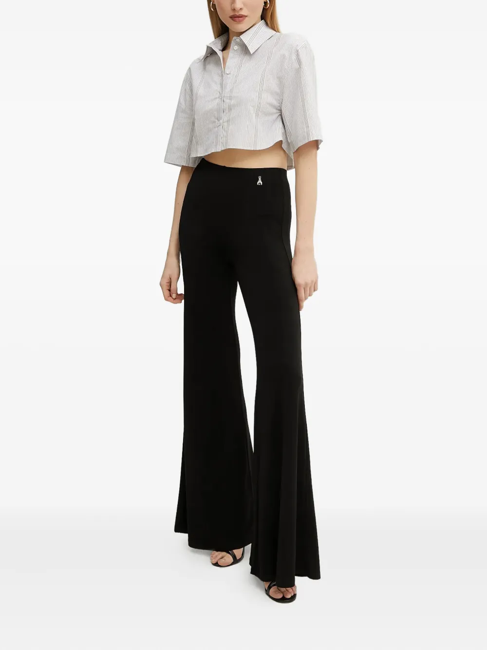 Patrizia Pepe logo trousers | Flared & Bell-Bottom Pants | Image 2