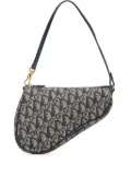 Christian Dior Pre-Owned 2001 Mini Diorissimo Canvas Saddle Pochette shoulder bag - Blue