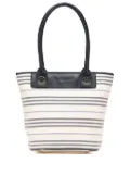 Burberry Pre-Owned 2000-2017 Stripes Canvas shoulder bag - White