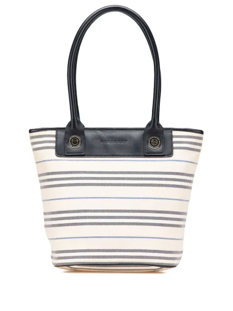 Burberry Pre-Owned 2000-2017 Stripes Canvas shoulder bag