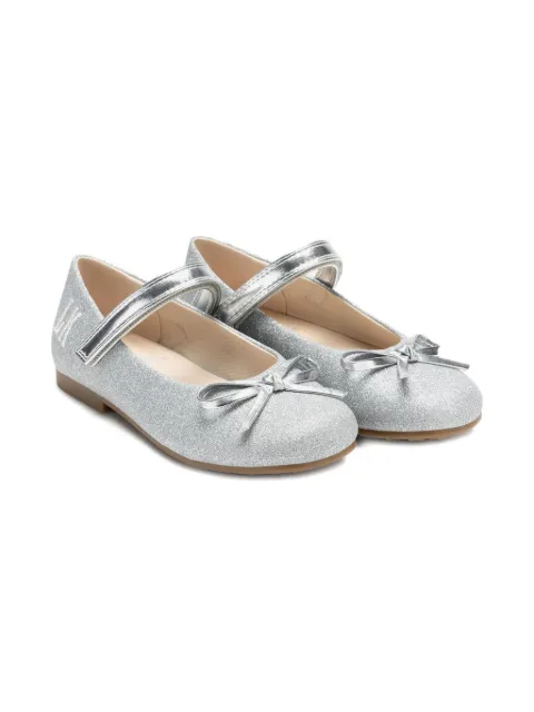 Lelli Kelly glitter-effect ballerina shoes