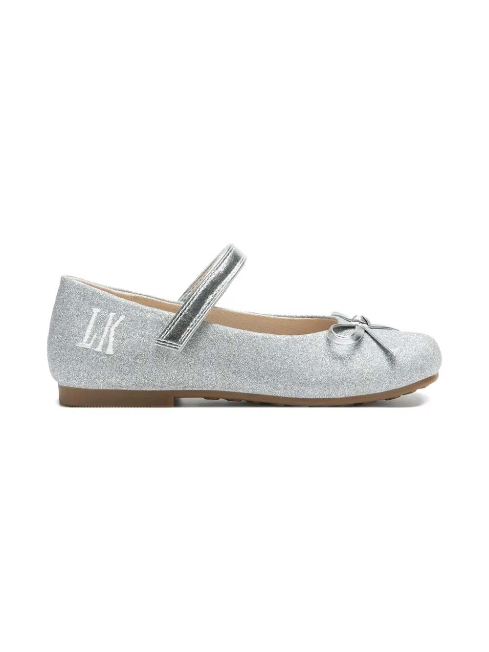 Lelli Kelly glitter-effect ballerina shoes - Zilver