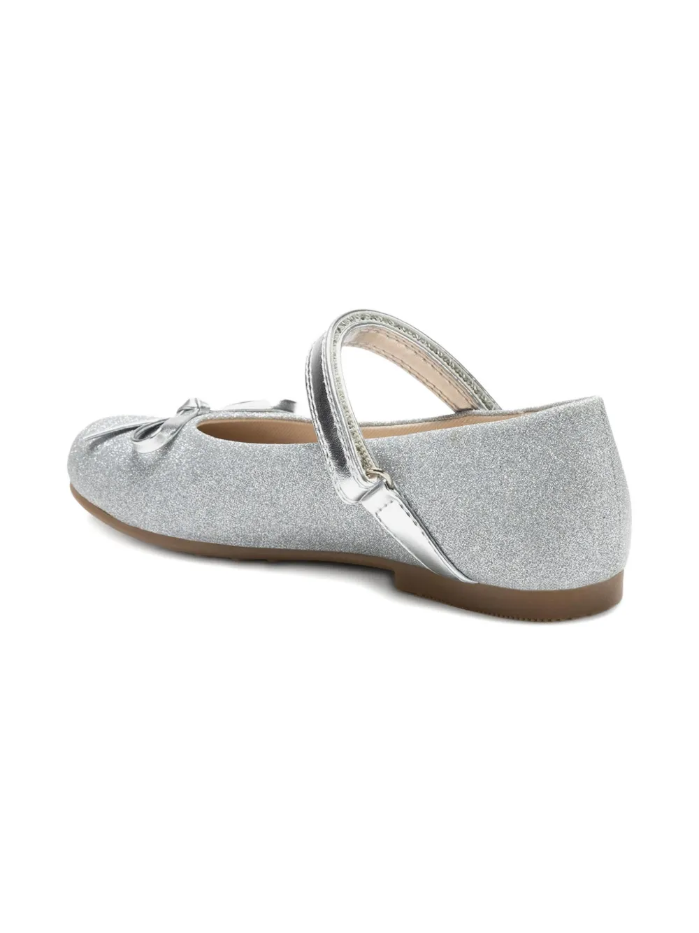 Lelli Kelly glitter-effect ballerina shoes Silver