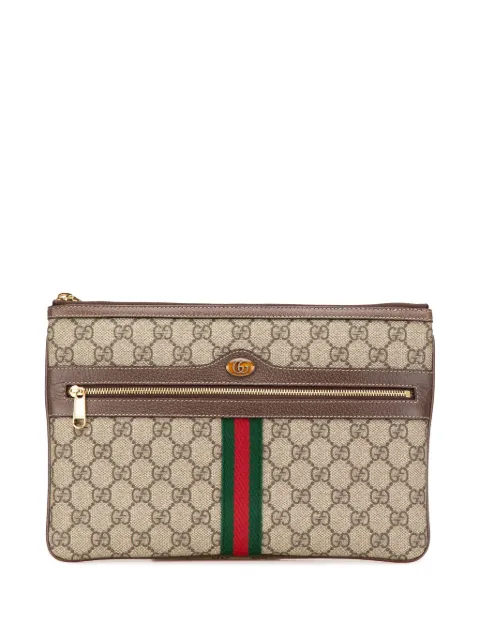 Gucci Pre-Owned 2016-present Large GG Supreme Ophidia Web clutch bag