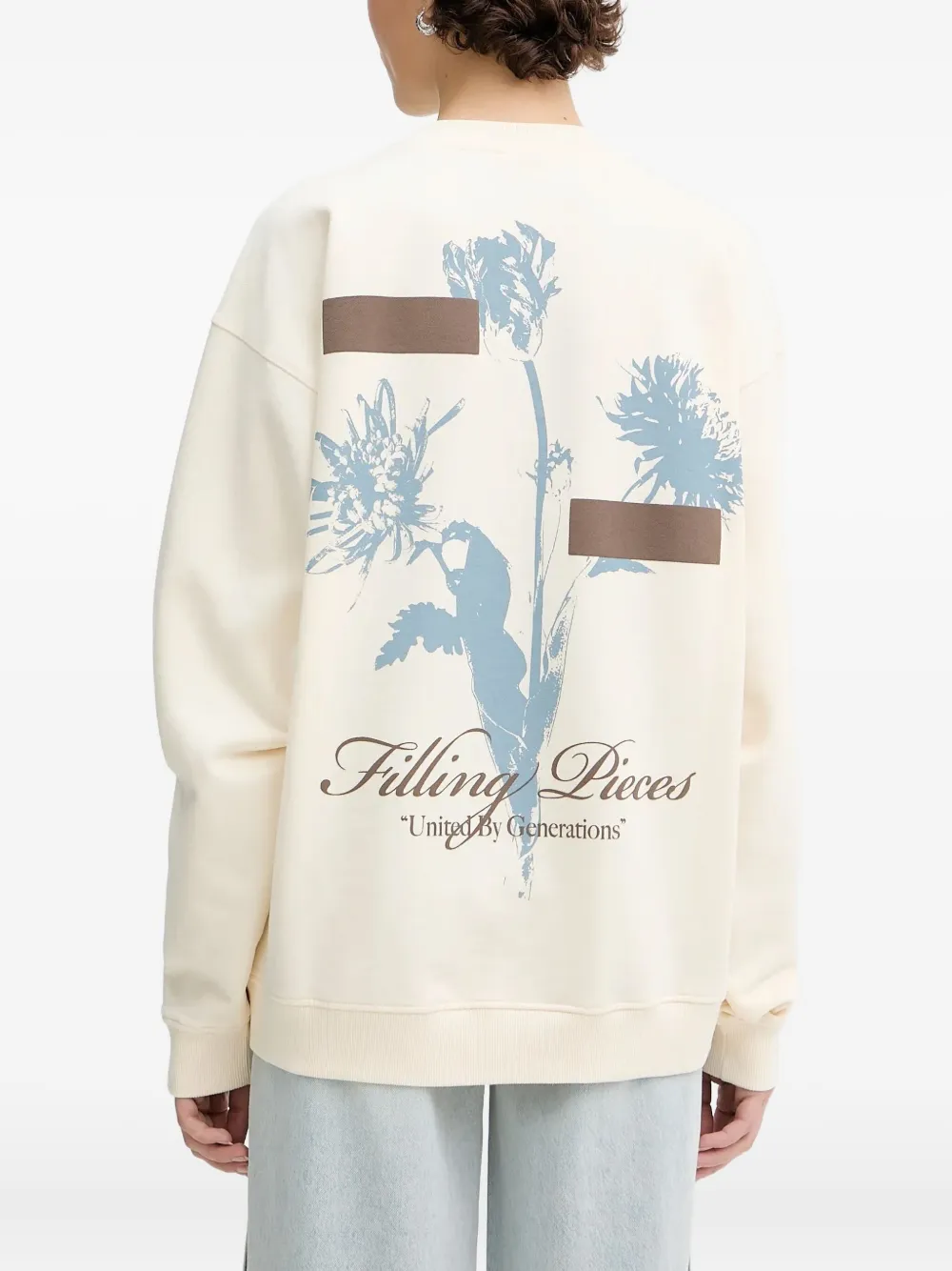 Filling Pieces graphic-print sweatshirt Beige