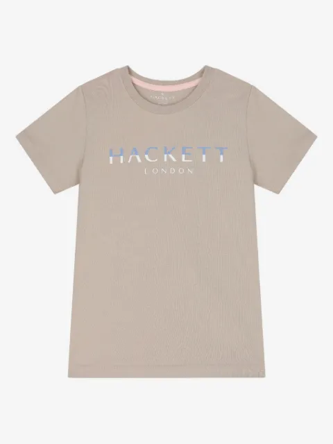 Hackett Kids 로고 프린트 티셔츠