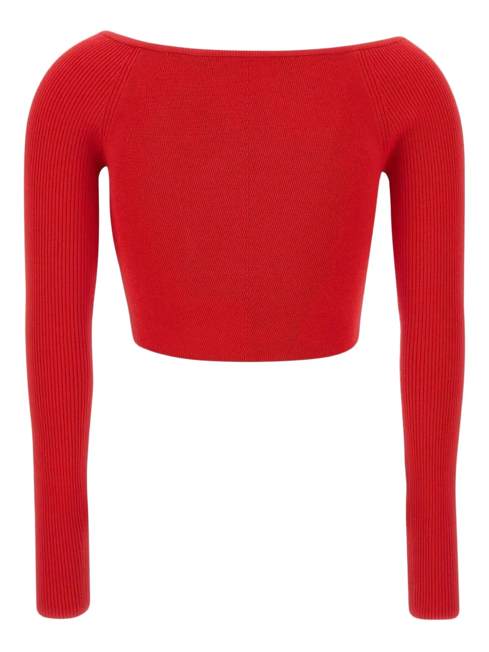 Diesel M-Vera geribbelde top Rood