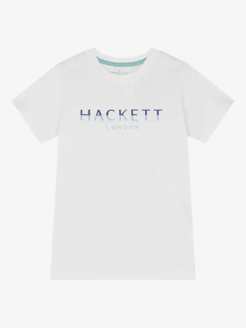 Hackett Kids 로고 프린트 티셔츠