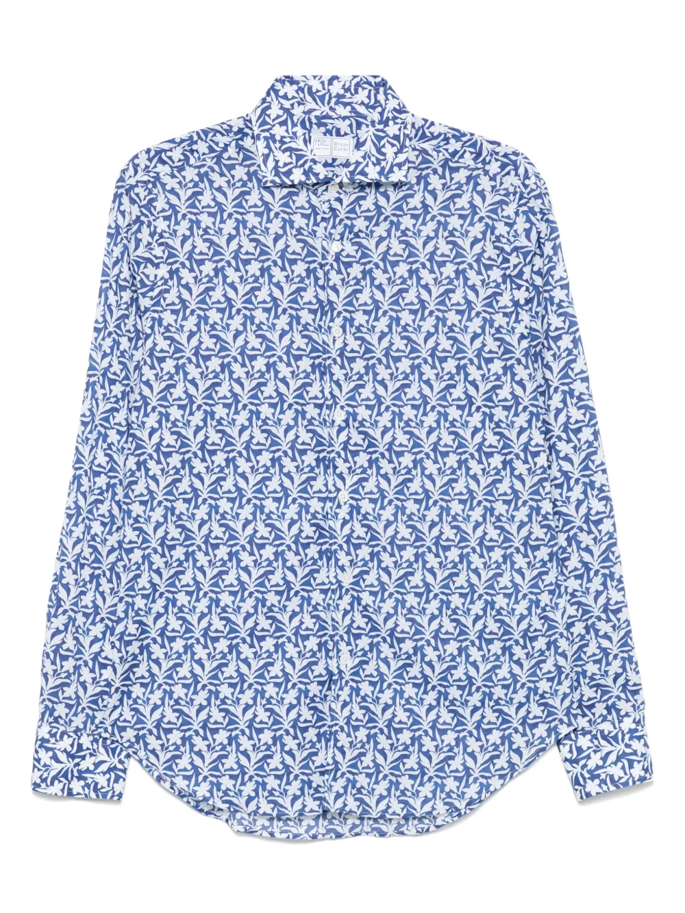 Fedeli Hemd mit Blumen-Print | Blau | Image 1