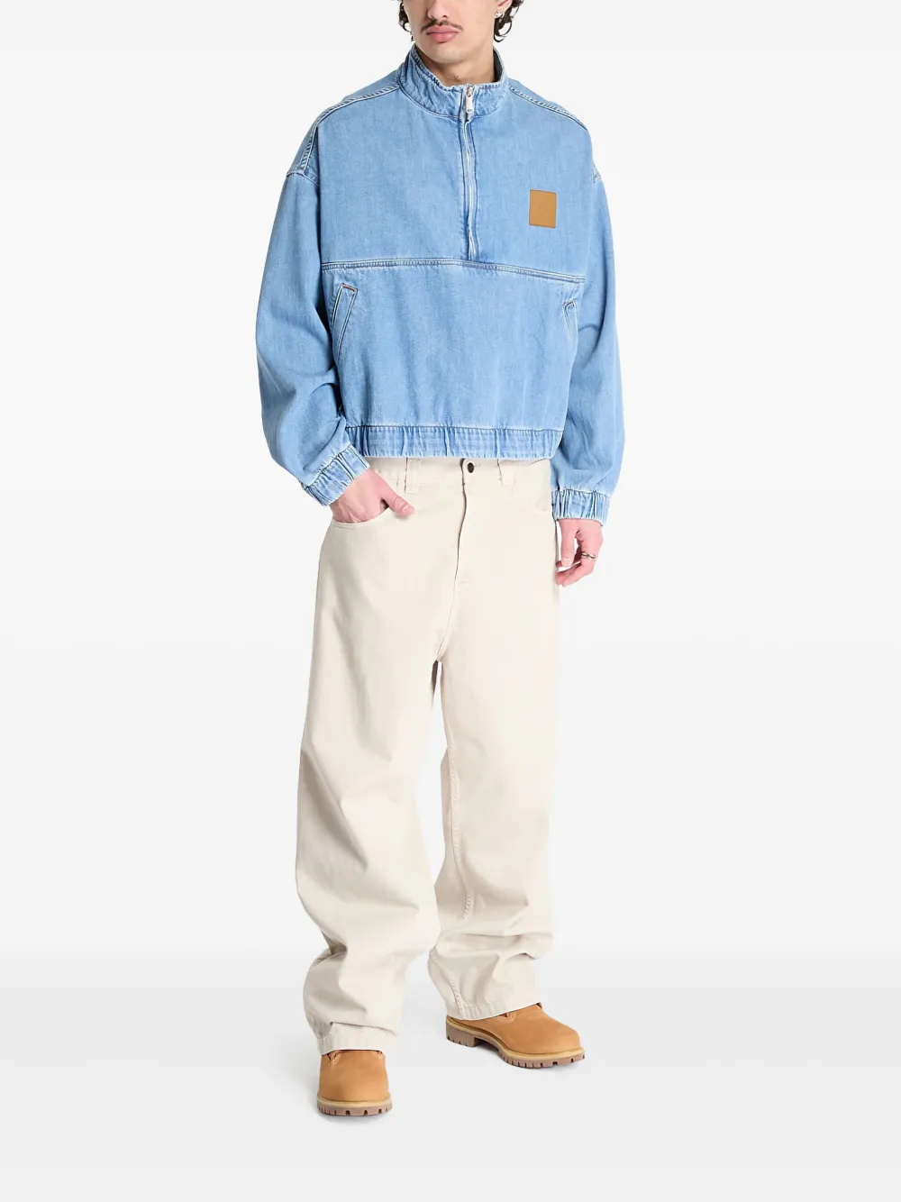 Calvin Klein chamarra de mezclilla con botones | Chamarras de mezclilla | Image 2