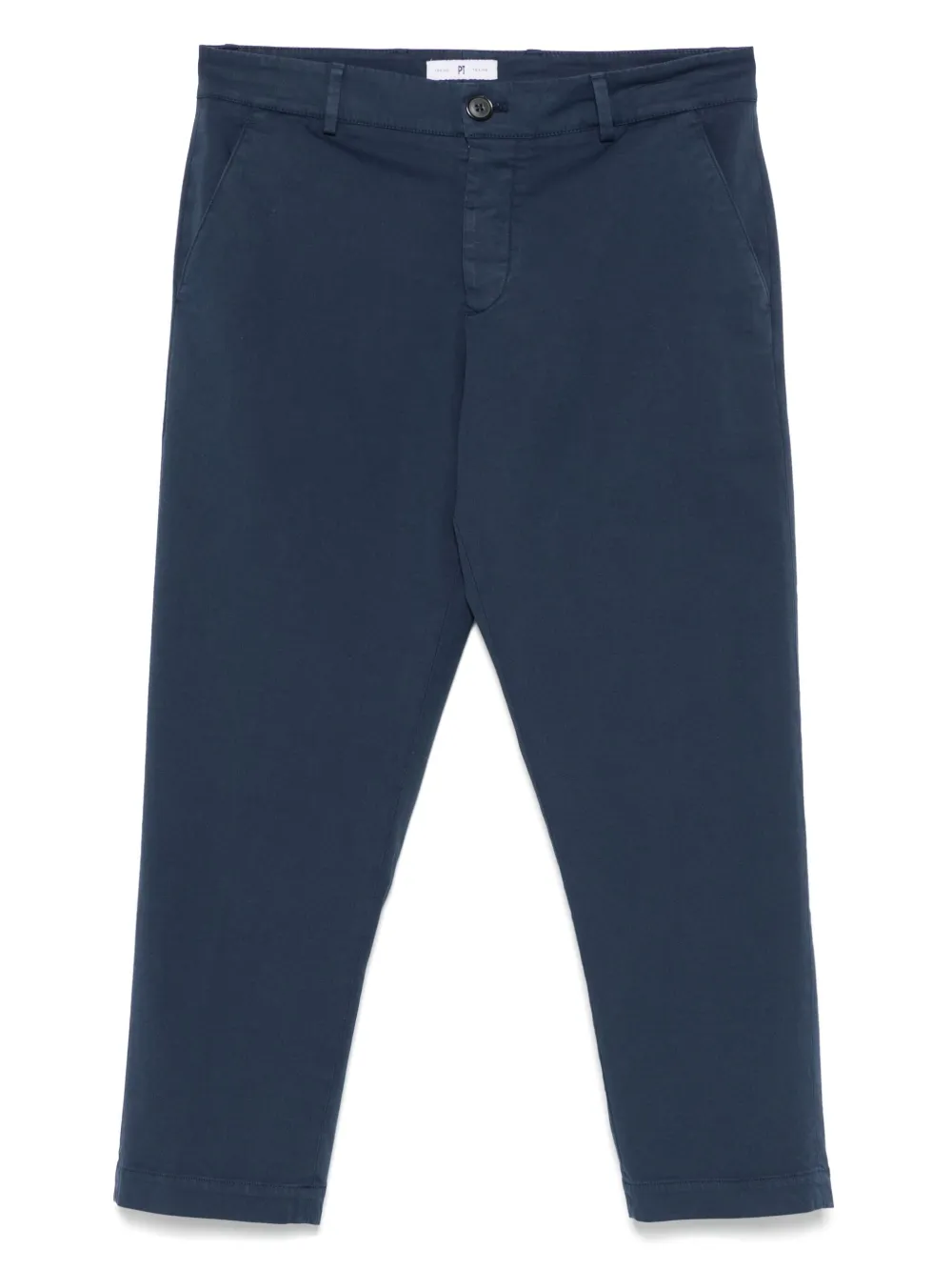 PT Torino Broek met riemlussen Blauw