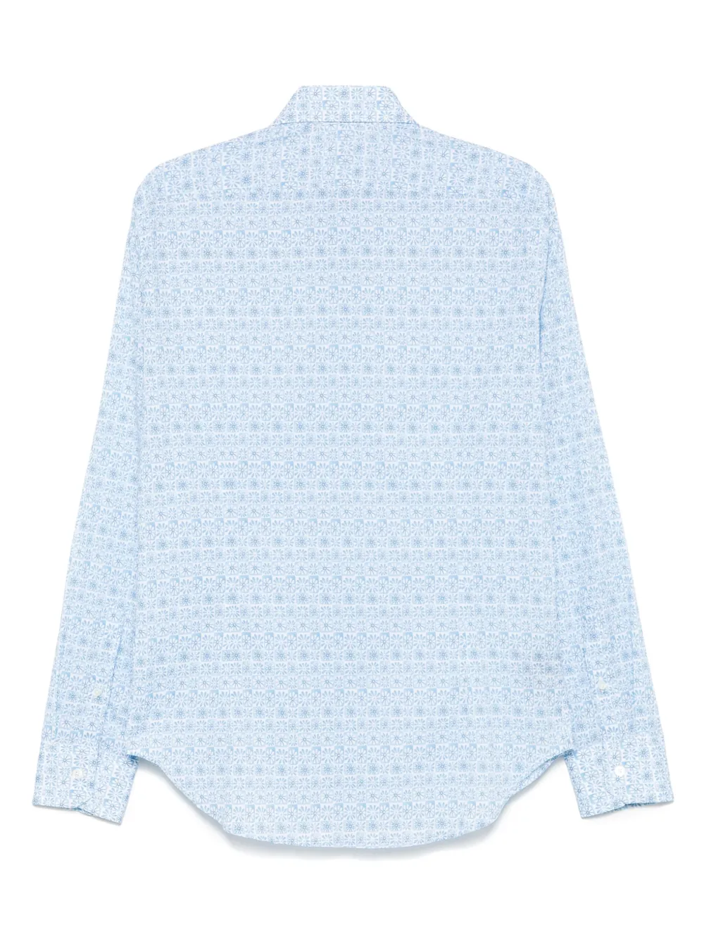 Fedeli floral-print shirt - Blauw