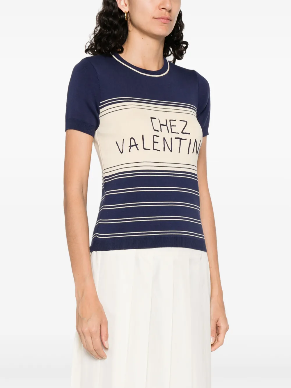 Valentino Garavani Katoenen T-shirt Blauw